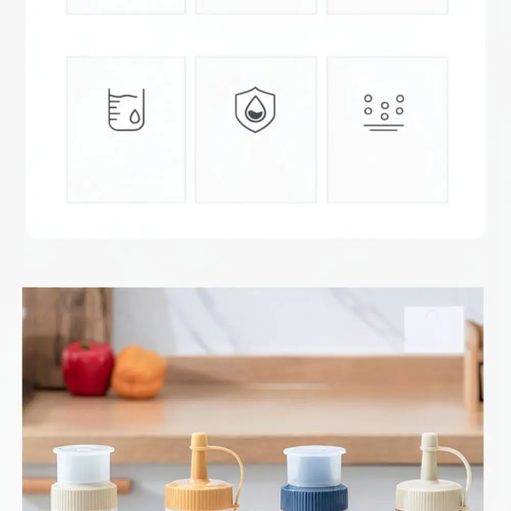 Practical Squeeze Bottle Kitchen Condiment Dispenser For Ketchup Dressing Honey Cream Leakproof Dustproof Storage Pot