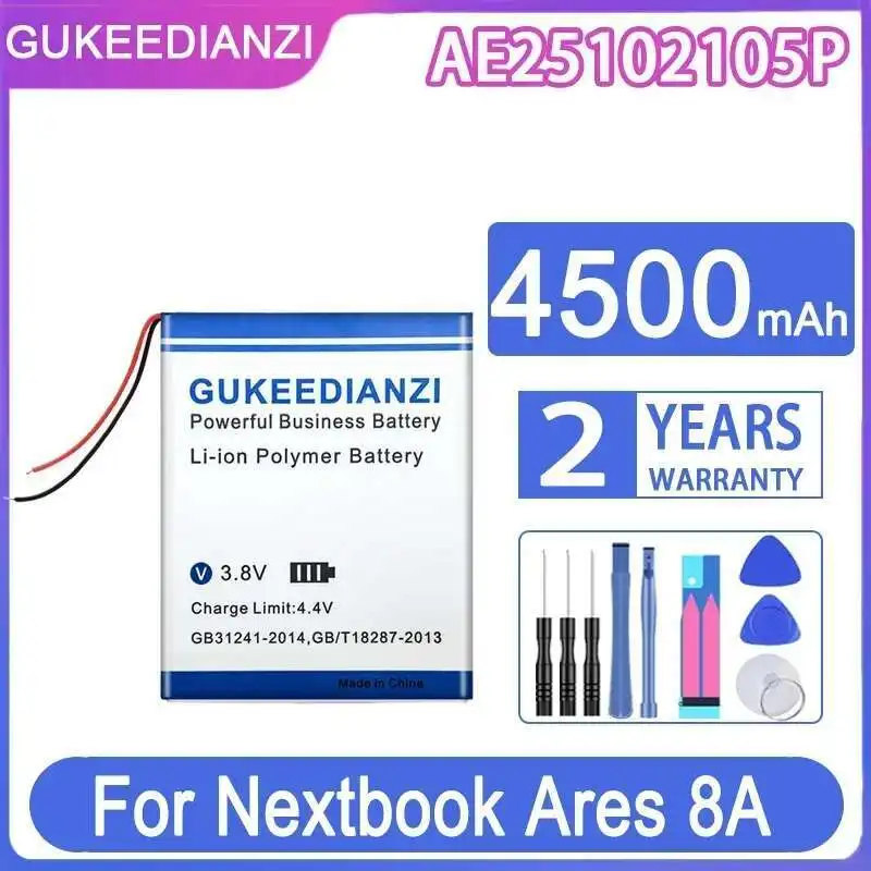 

Tablet Battery AE25102105P 25100100 2 Wires 4500Mah For Nextbook Ares 8A 4G Lte NX16A8116KPK