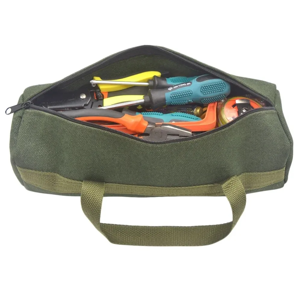 Creative Multi-function Tool Storage Bags Canvas Cleaning Organizer Storage Bag Electrician Tool Bag Toolkit Pouch