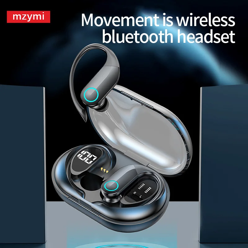 mzymi Wireless Earbuds G37 Open Ear Headphones Earhook Hifi Sound Bluetooth 5.3 Headset OEM Sport Running Earphone For XIAOMI