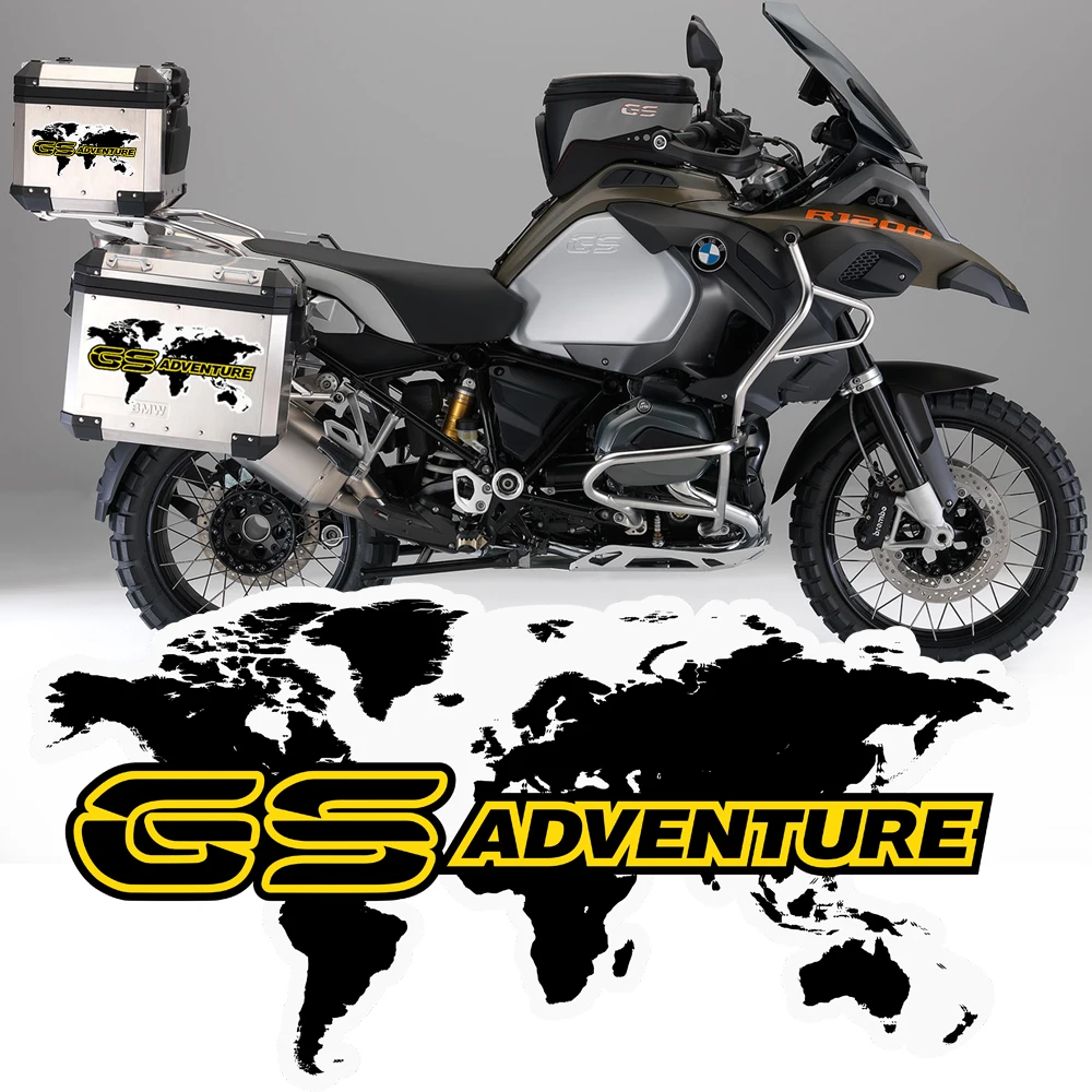 Luggage Aluminium Stickers Trunk Cases For BMW R1200gs F850gs F800gs R1250gs F750gs R 1200 1250 850 750 GS GSA Rallye Adventure