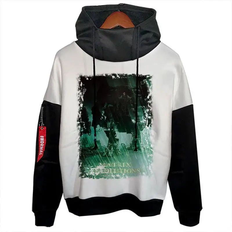 

Trendy Hooded Fleece Sweatshirt Hackers New Version Cross-Border Hip Hop Style Men's Casual Wear Polyester Fiber Non-Shrinking