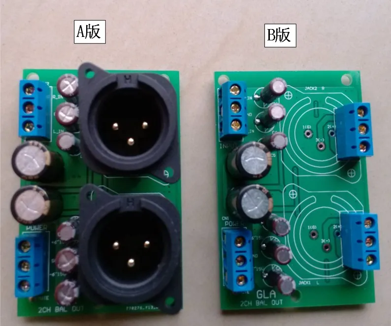 Unbalanced RCA Single Ended to Balanced XLR Output Board Unbalanced to Balanced Output