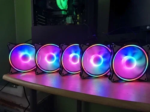 WOVIBO 120mm Fan 6PIN ARGB SYNC RGB Cooling Ventilador Rainbow Computer Case Chassis Fans 5V Silent Adjust 12cm Aura