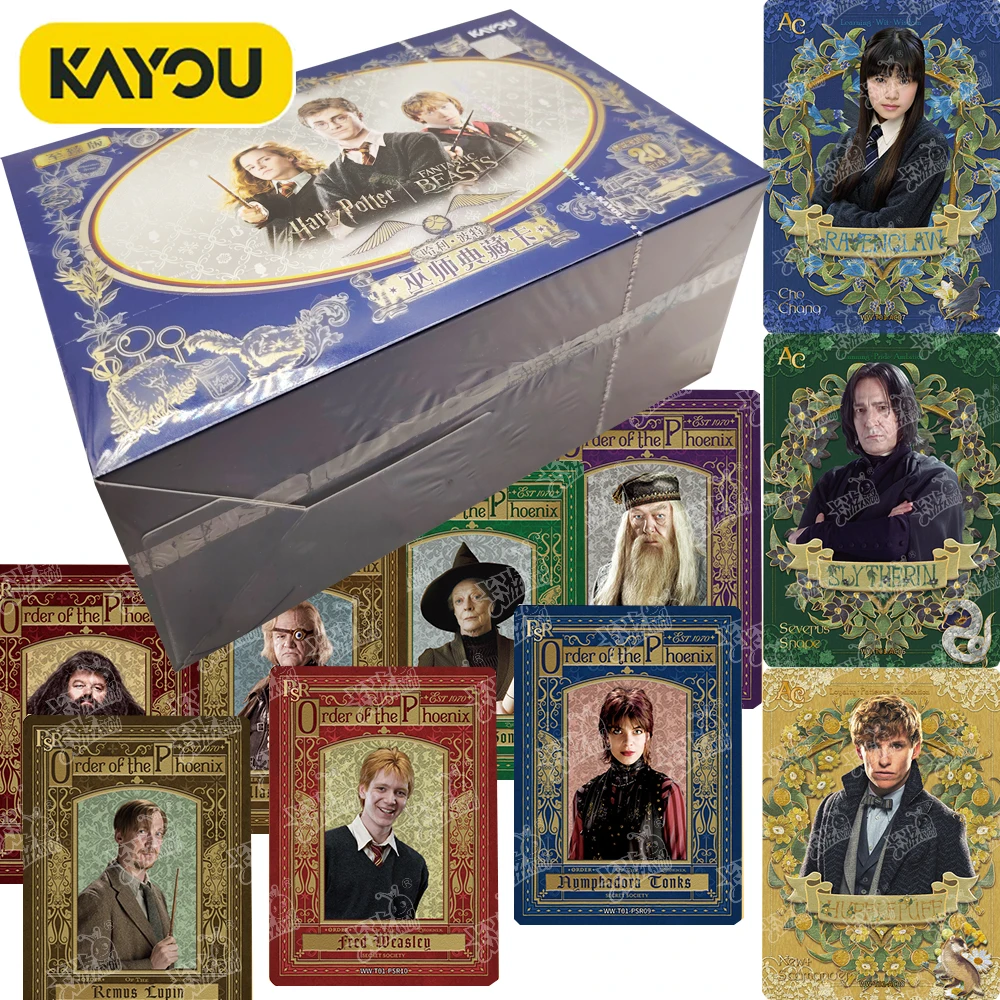 

New Kayou Original Harry Potter Collection Cards for Kids Movie Hermione Granger Ron Weasley SSR Theme Characters Cards Gifts