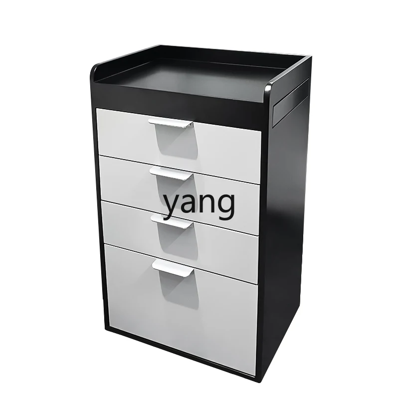 lmm tool cabinet hair salon special storage simple barber shop wooden paint four-layer storage cabinet