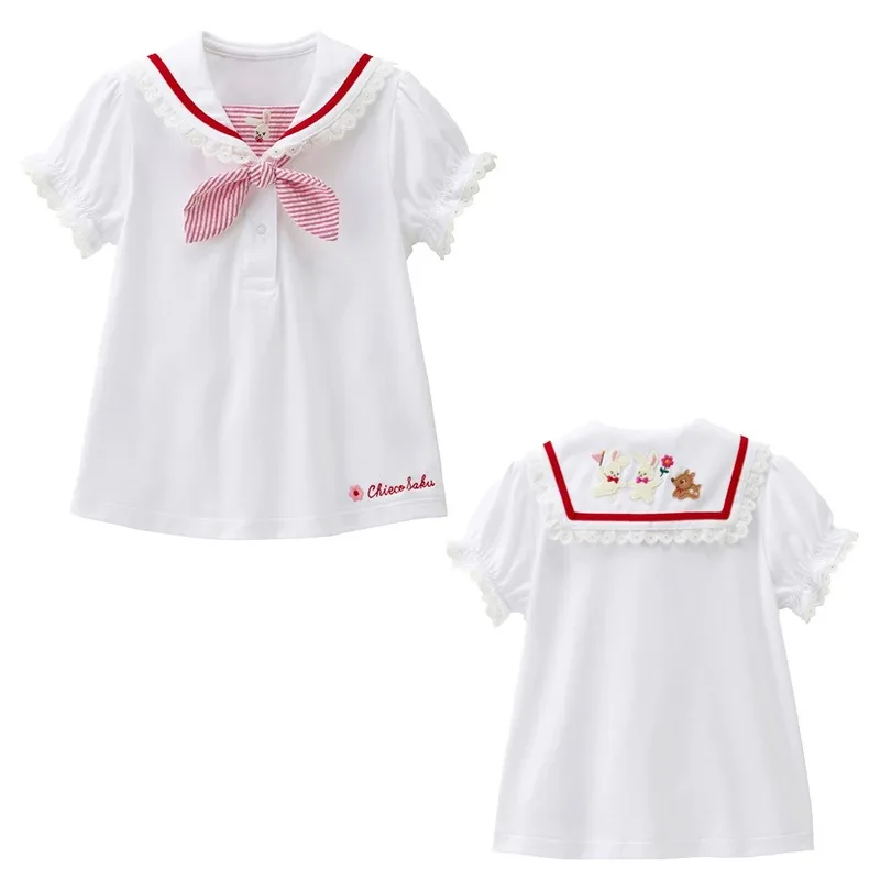 

Kids Short Sleeved Shirts Cute Bunny Flower Short Sleeved T-shirt Girls Blouses Girl Clothes Baby Tees Cute Baby Tops Graphic