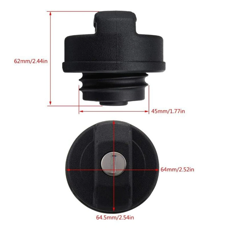 Black Fuel Petrol Cap Locking Tank Fuel Tank Cap For OPEL VAUXHALL Zafira Astra Vectra Corsa