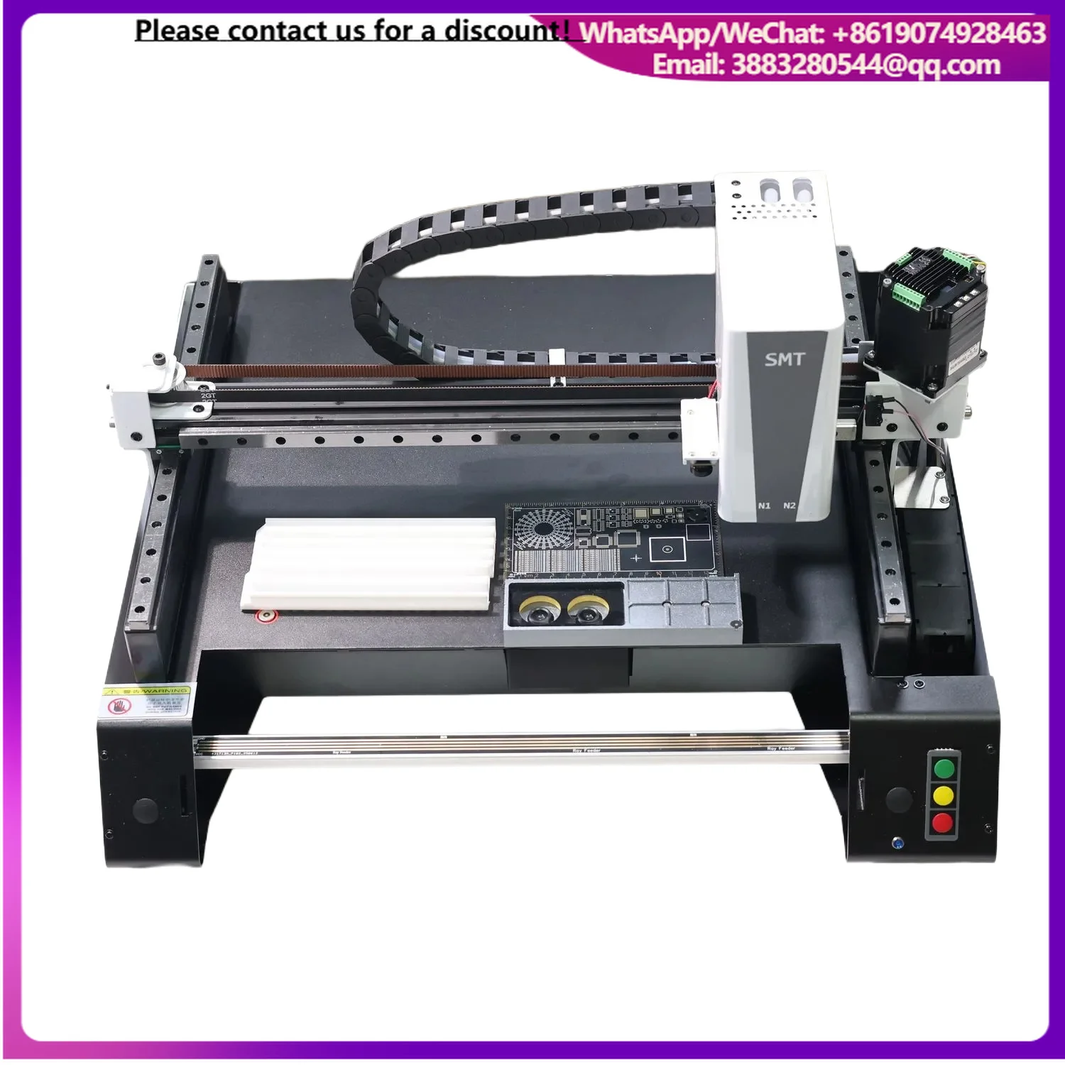 V5 PRO Benchtop SMT Equipment - Auto Nozzle Changer & Mark Recognition For R&D/Lab Use