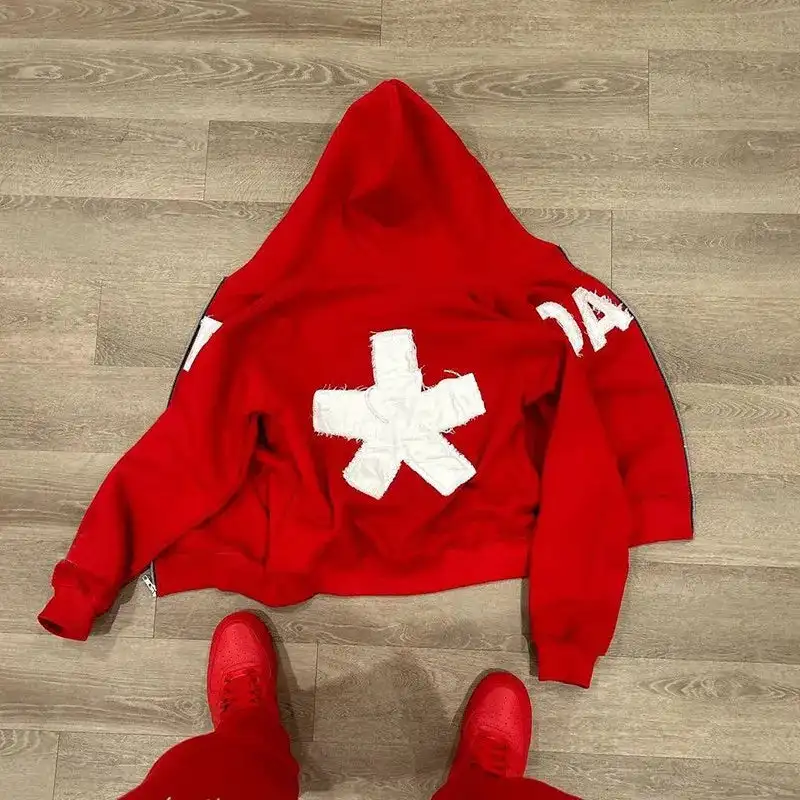 High Street Hip-hop Letter Pattern Hoodie, Trendy and Fashionable Streetwear Y2K Long Sleeved Autumn/winter Hooded Hoodie