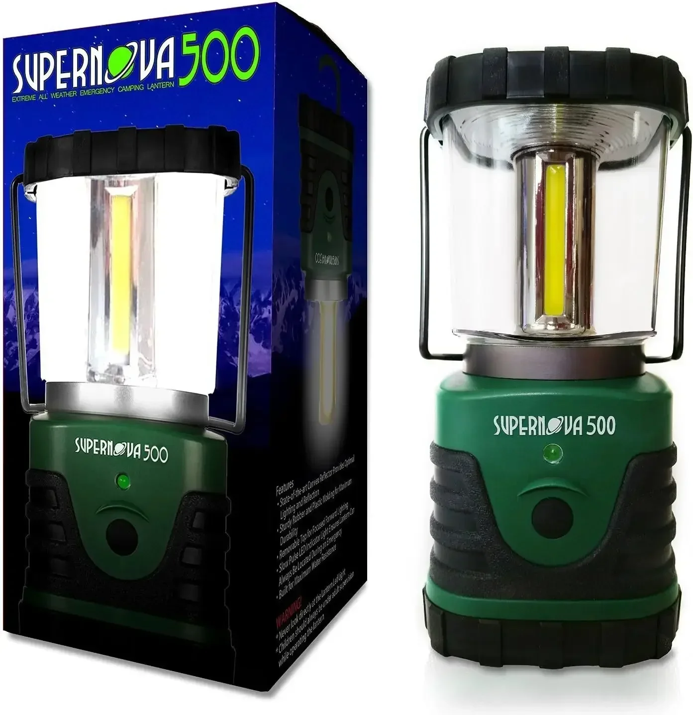 

500LM LED Camping Lantern, Weather-Resistant, 3 Modes, Long Battery Life, Emergency & Outdoor Use