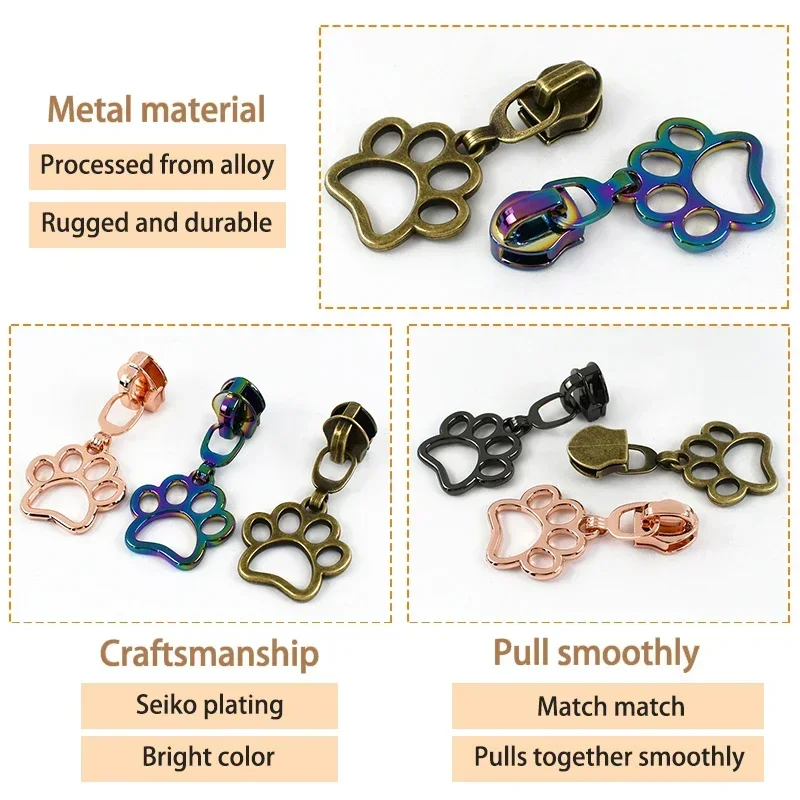 5/10/20 stuks 5 #   Nylon Ritsen Schuifzak Zip Reparatiesets Naaien Kleding Sluiting Rits Cursor Bagage Decoratie Ritsen Trekkop