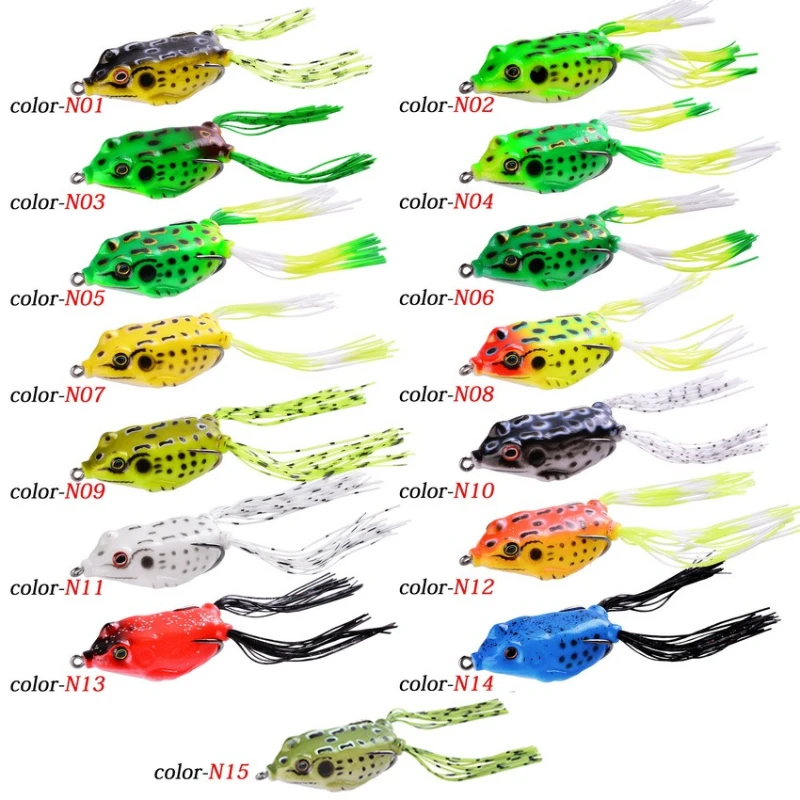 New Weedless Long Cast Realistic Frog Lure Egg Frog Soft Bait for Snakehead Bass Freshwater Topwater Fishing Tackle