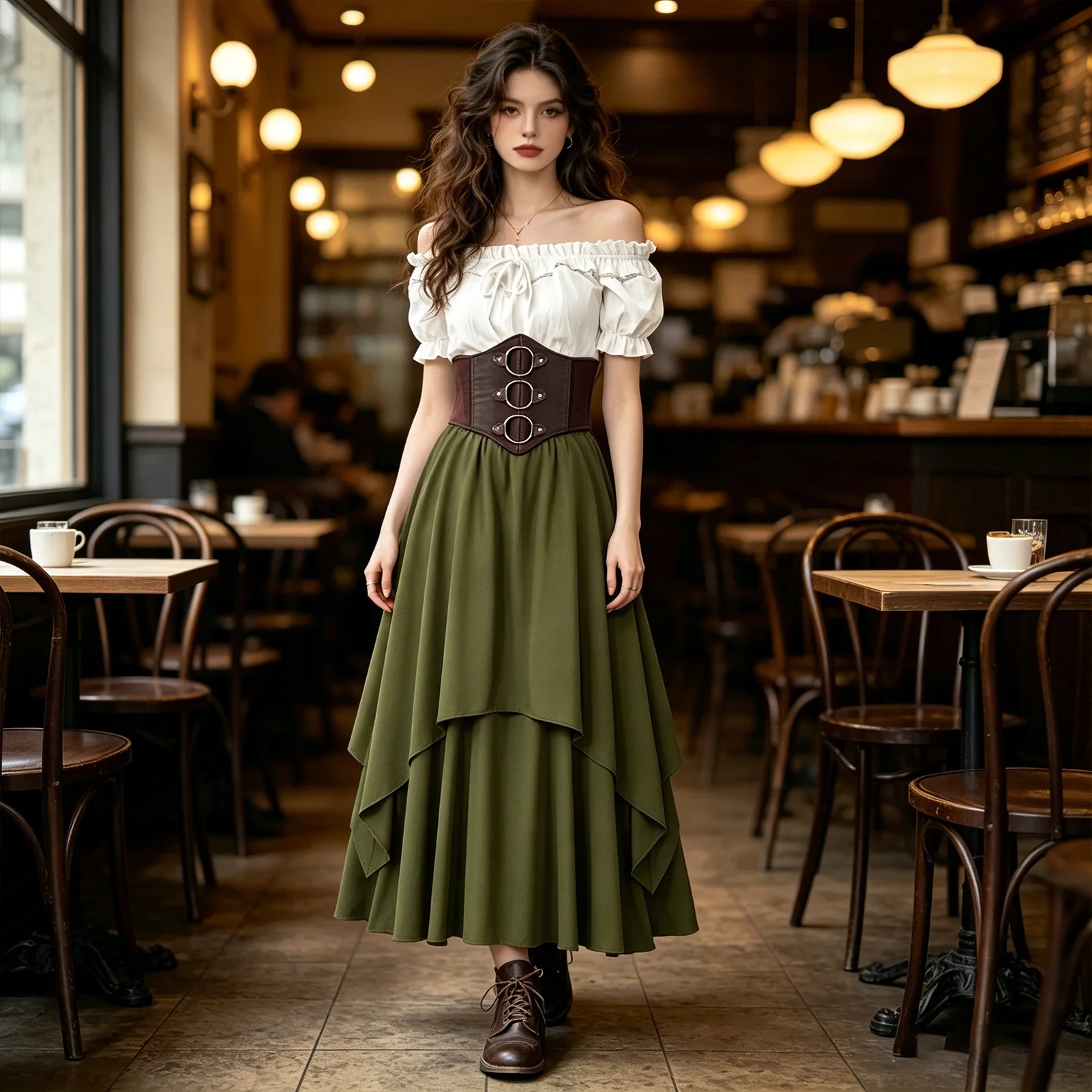 Renaissance Style Loose Should - Summer Renaissance Clothing recension och pris