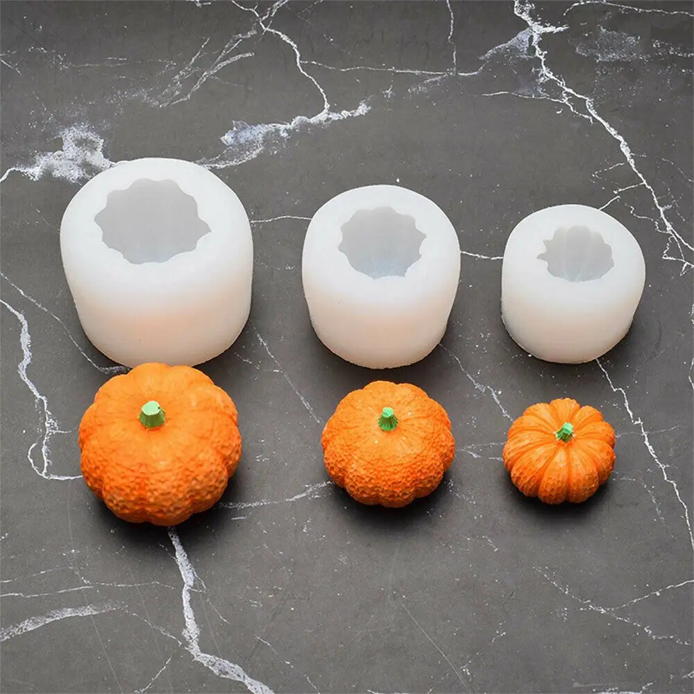 New DIY Pumpkin Mold Silicone 3D Soap Mould Pumpkin Muffin Cup Baking Molds