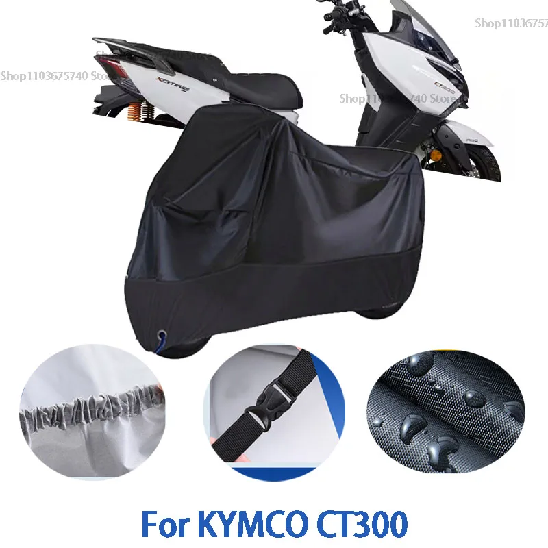 

Motorcycle Full Covers For KYMCO CT300 Car Outdoors Sun Protection Dust No Ear Thickened Oxford Clothcover Accessories