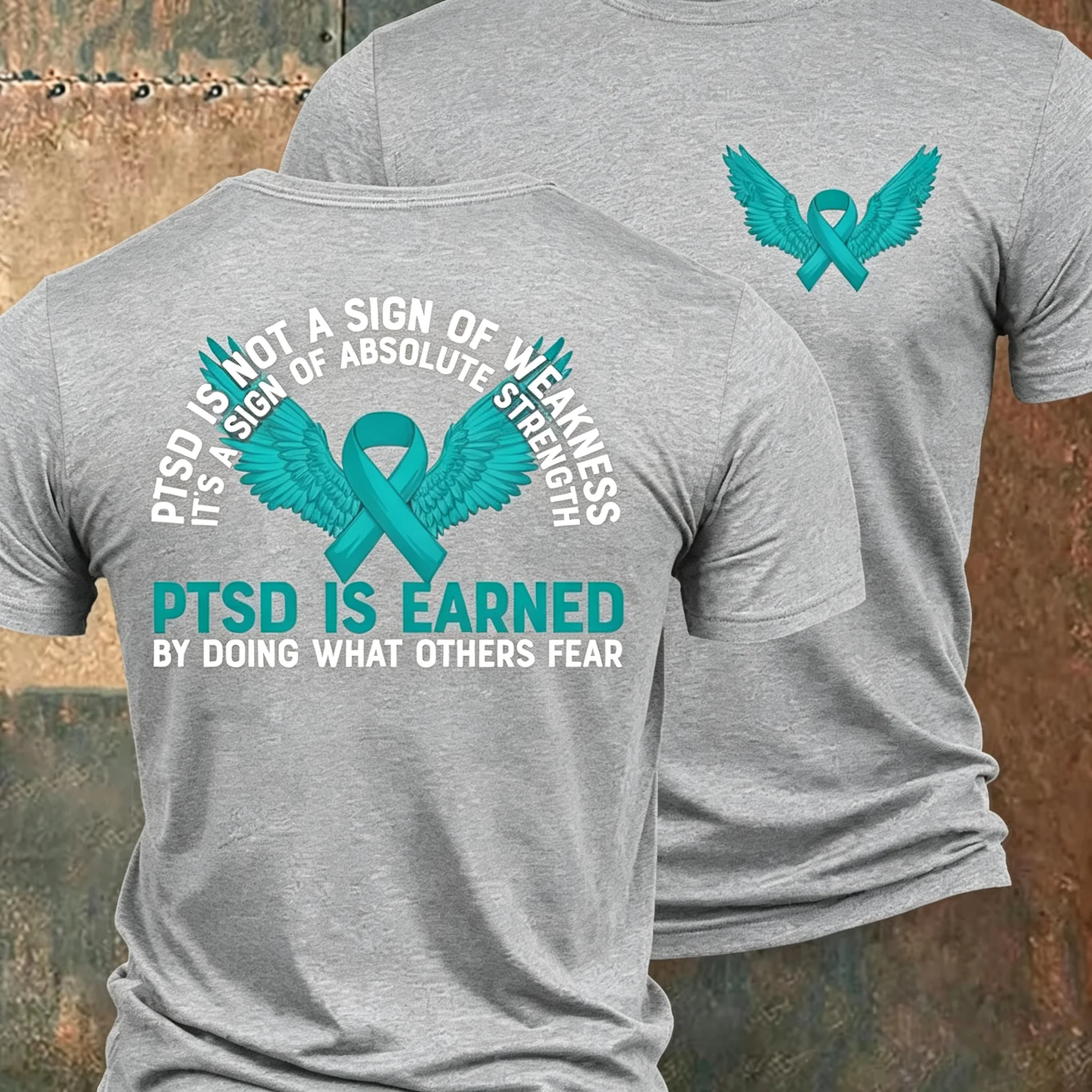 2026 Wing-shaped pattern T-shirt with a loose design, featuring a retro style and suitable for streetwear. Made of cotton fabric