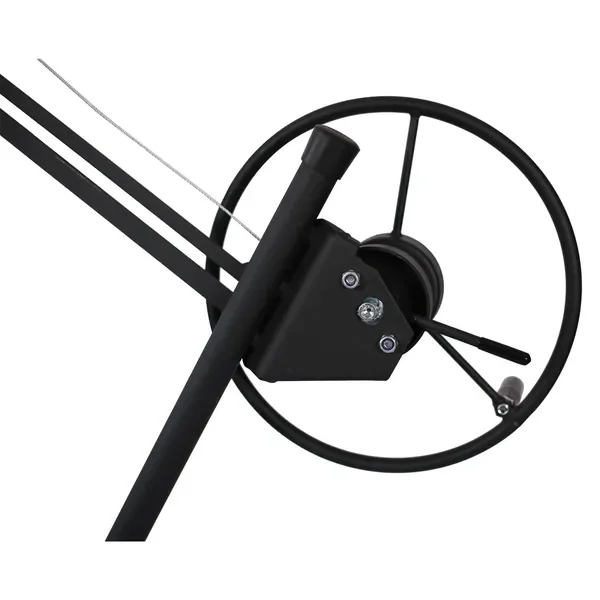 Outil de levage robuste pour cloisons sèches avec hauteur réglable, cric de panneau portable noir pour une installation facile et un support sécurisé