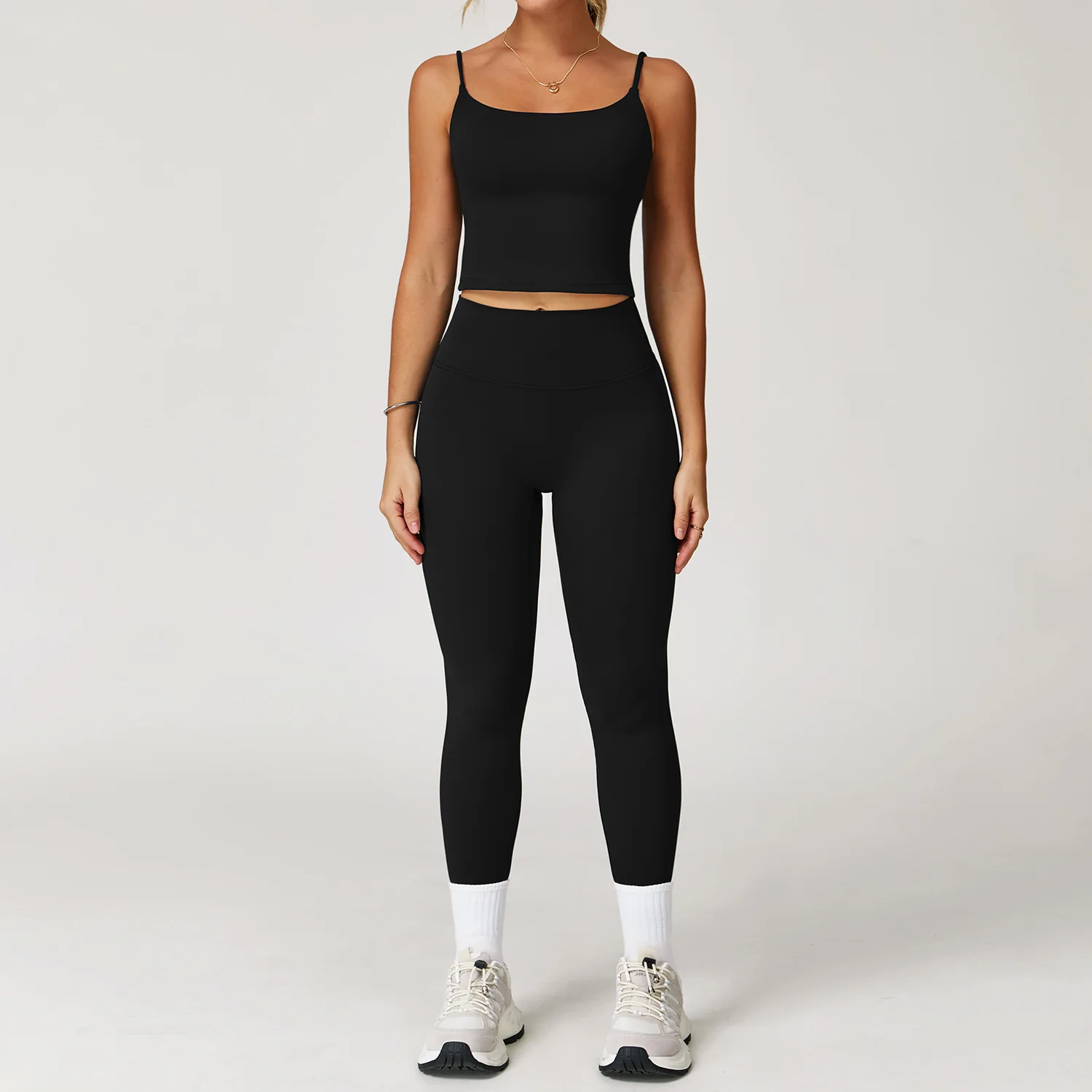 2PCS Gym Set Women Sports Yoga Clothes Quick-Drying Sportswear Running Leggings Fitness Top Bra Workout Suit Women Tracksuits