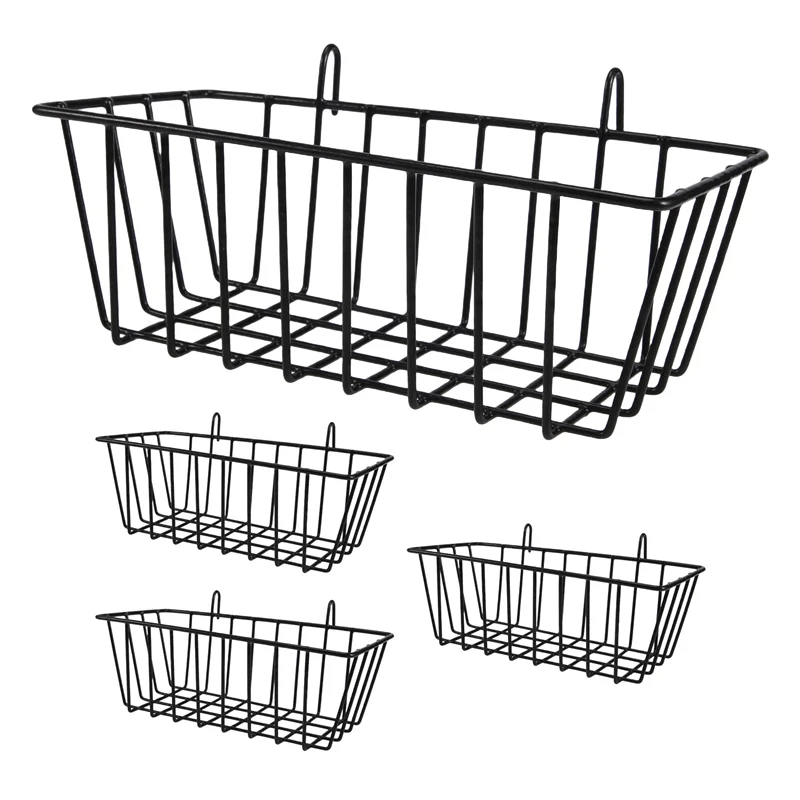 

LLCS-4PCS Shelf For Design Metal Wall Grille, Shelf Design Grid Photo Wall Used For Lattice Photo Wall Wire Basket