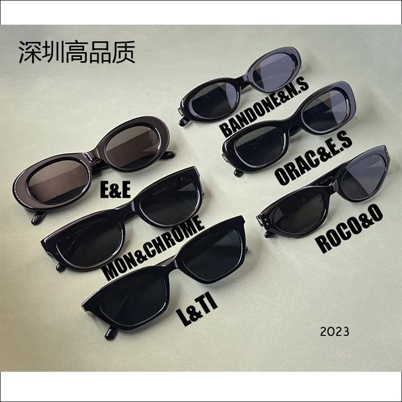 Men's Sunglasses NewGMSunglassesGENTLE MAYAPlateEVEWomen's Sunglasses Male Star Same Style with Myopic Glasses Option Tide