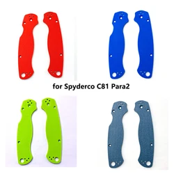 1 Pair G10 Material 5 Colors Folding Knife Handle Patch Scale for Spyderco C81 Paramilitary 2 Para2 PM2 DIY Make Grip Accessorie