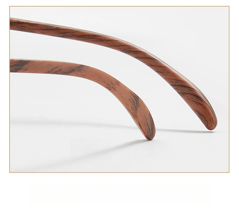Yimaruili ultraleichte Mode tr90 Holzmaserung Brillen Frauen kleine Gesichter quadratische optische Rezept Herren Brillen Rahmen 21009 – Detail 11