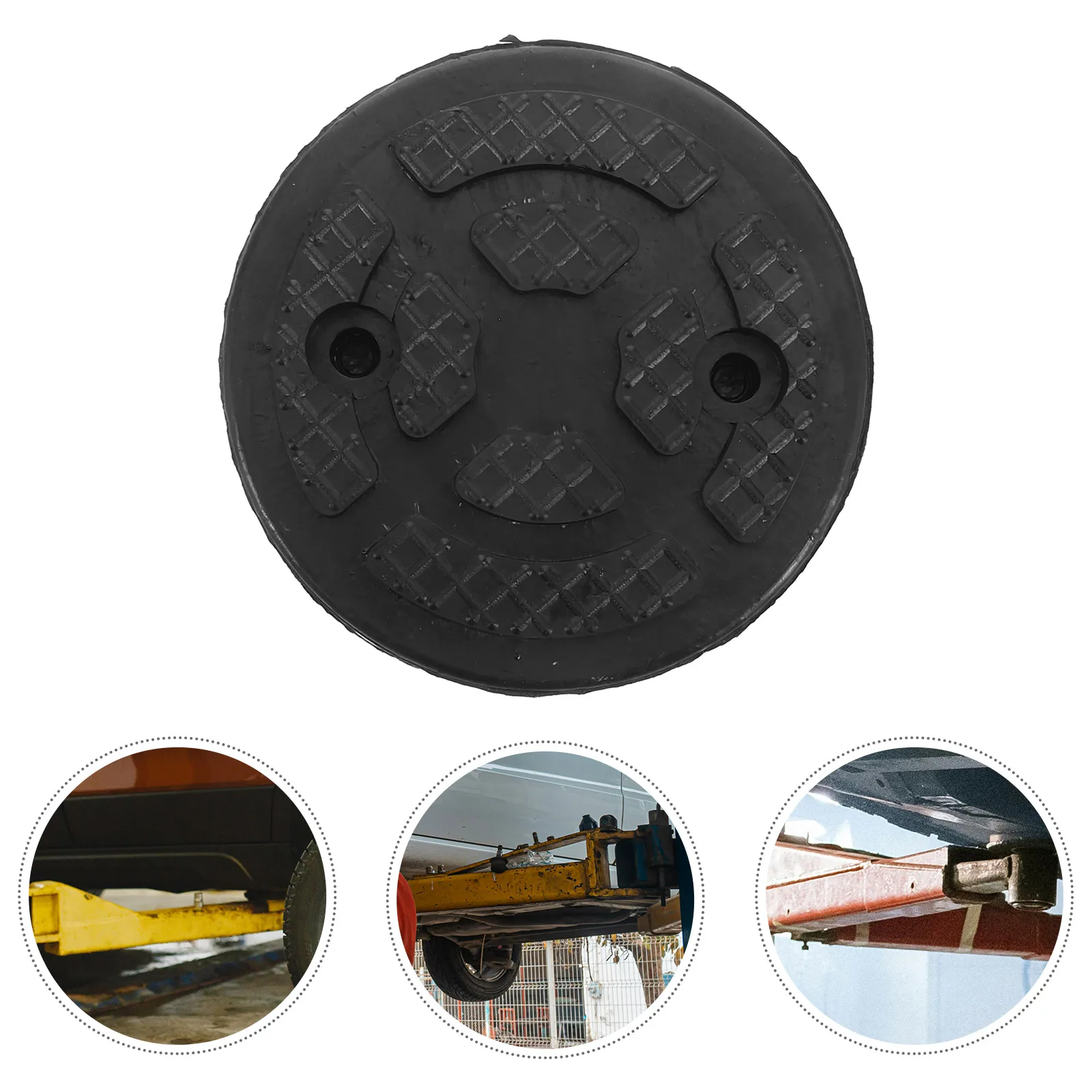 

1pcs Lift Rubber Pad Durable Round Jack Stand Adapter Car Floor Black Pads Shock Absorption Vehicle Lift Accessories