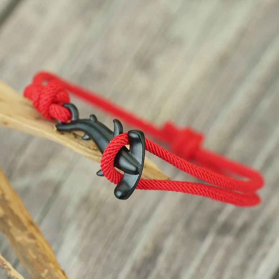 

Noter Simple Style Shark Bracelet For Men Sliding Adjustable Beach Navigation Surfing Braclet Cool Riding Accessories Hombre