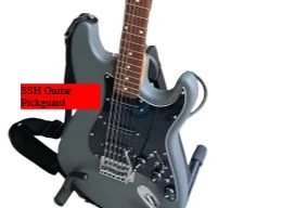 

SSH гитарная накладка с проводкой, предварительно подключенная + бесшумный переключатель ST, двойной звукосниматель для электрогитары, черный