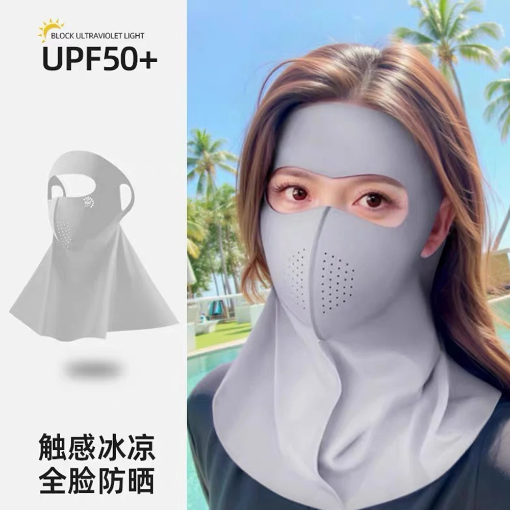

Outdoor Activities Anti UV Mask Summer Neck Protection Unisex Cycling Ice Silk Face Mask Hunting Running Sport Mask Scarf 2025