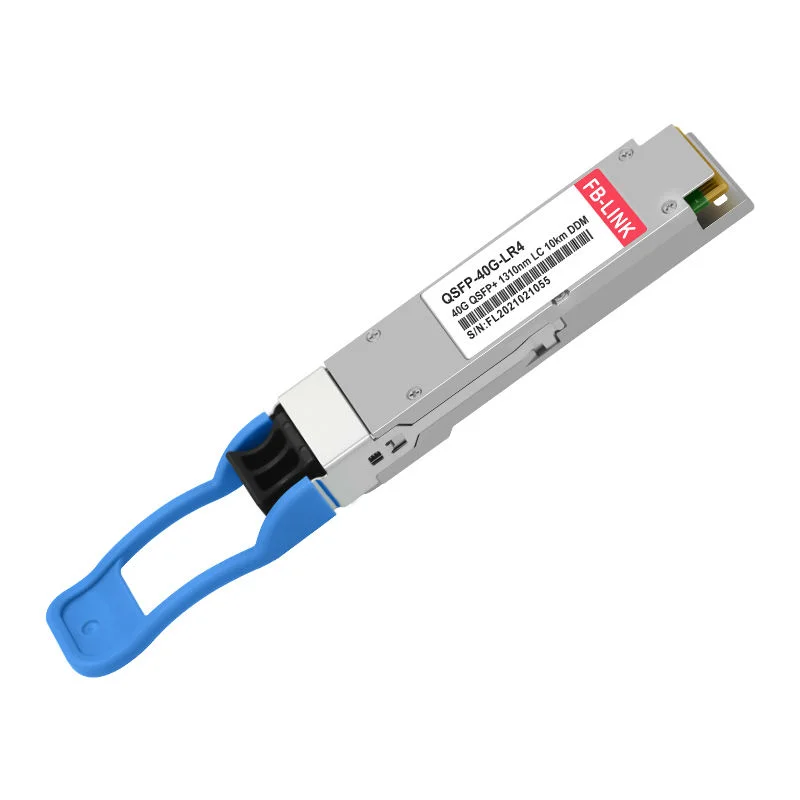 40G QSFP + 1310nm 10km LR4 دوبلكس LC SMF وحدة إرسال واستقبال الألياف الضوئية لـ Cisco Mellanox Mikrotik Arista لمفتاح إيثرنت