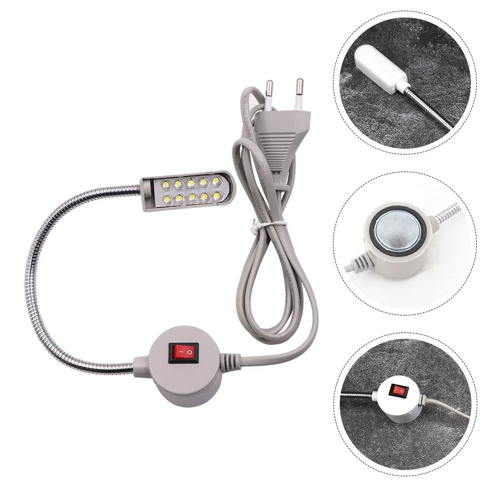 1 Juego de máquina de coser ajustable, luz LED, lámpara de taller para el hogar, iluminación brillante portátil duradera, uso de mesa ligero