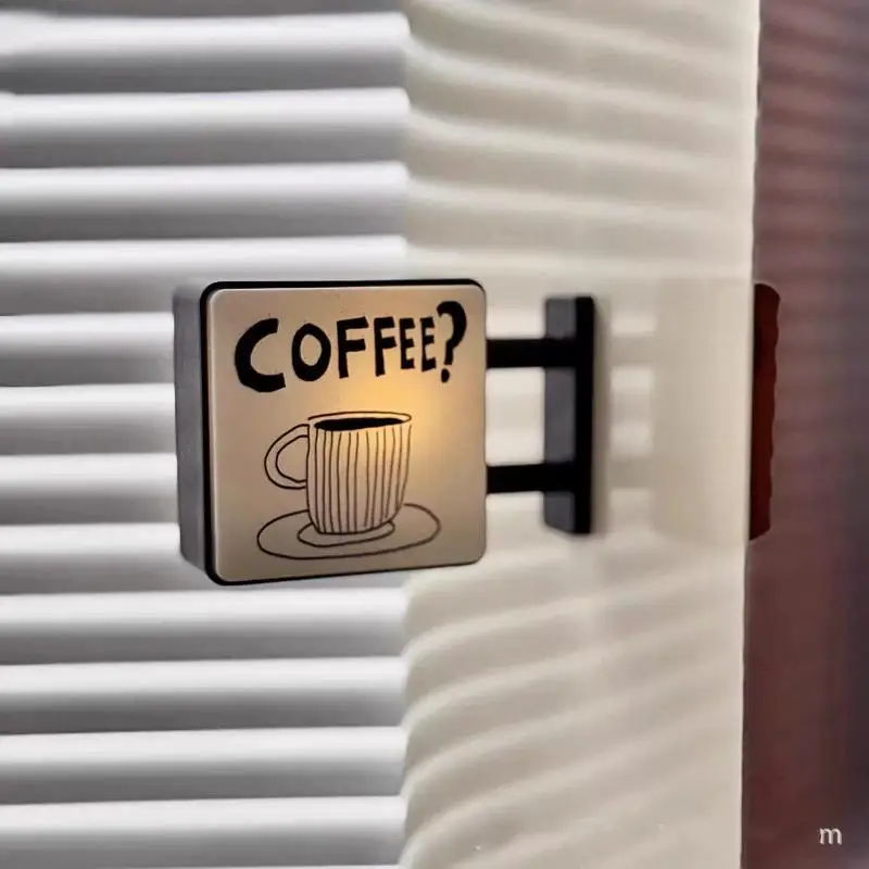 Mini Lightbox Fridge Magnet Coffee Japanese Creative Tourism Souvenir Magnetic Luminous Light Box Home Decoration Gift