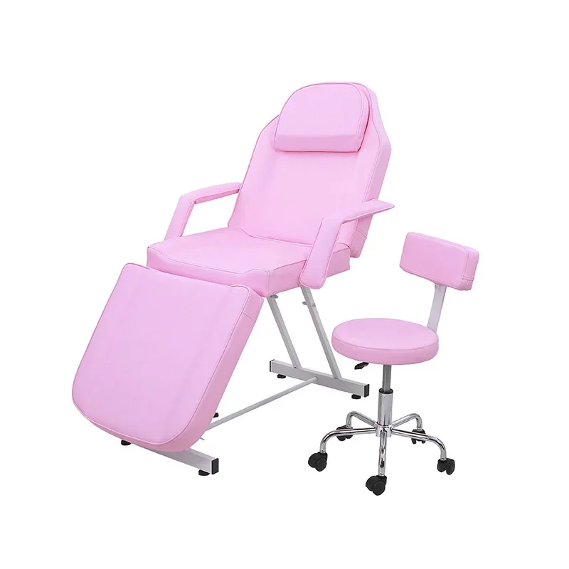 # Nursing Beauty Massage Table Recliner with Stool Five Colors Optional Commercial Use Modern Design Folding Therapy Bed