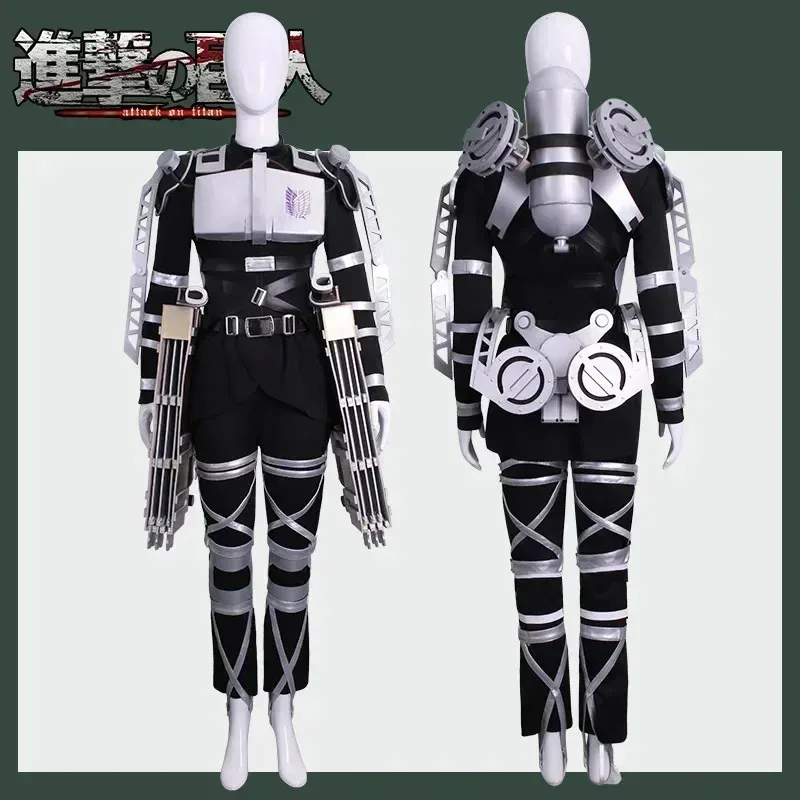 Attack on Titan The Final Season Levi Ackerman Cosplay Costume Wig Cloak Belt Scouting Legion Cape  Shingeki no Kyojin  khhh588