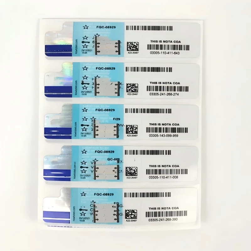 Para Win 10 Pro COA Llave genuina con función de protección de datos, totalmente aplicable, activación rápida, valididad de por vida