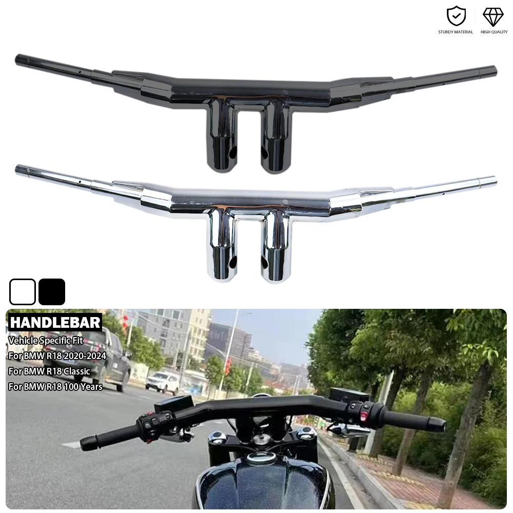 

Chrome/Black Dragbar Handle Bars Stainless Steel Drag Bar Handlebar Fit For BMW R 18 100 Years R18 Classic 2020 2021 2022 2024