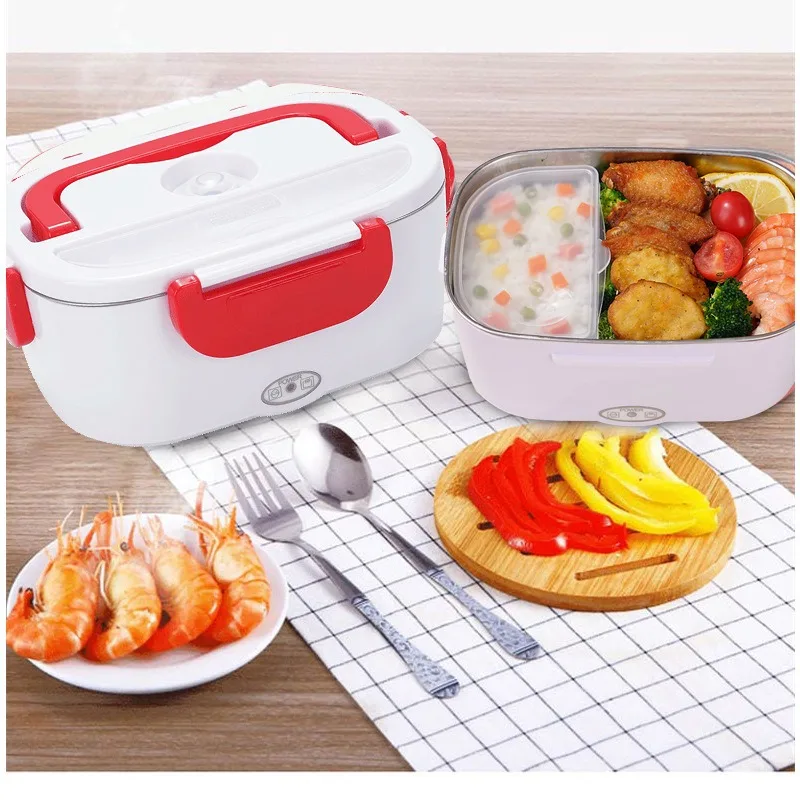 110V 220V 電気加熱と断熱弁当箱プラスチックライナーキッチン家庭用電気弁当箱 65 °   便利