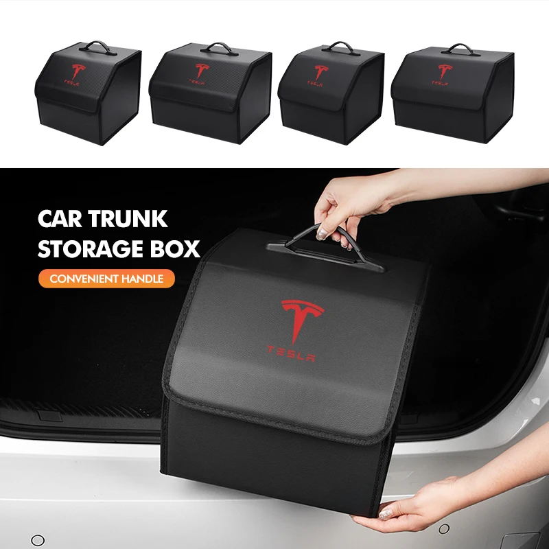 For Tesla Car Trunk Storage Bag Multiues Tools Storage Box Stowing Tidying Model 3 Y S X Roadster