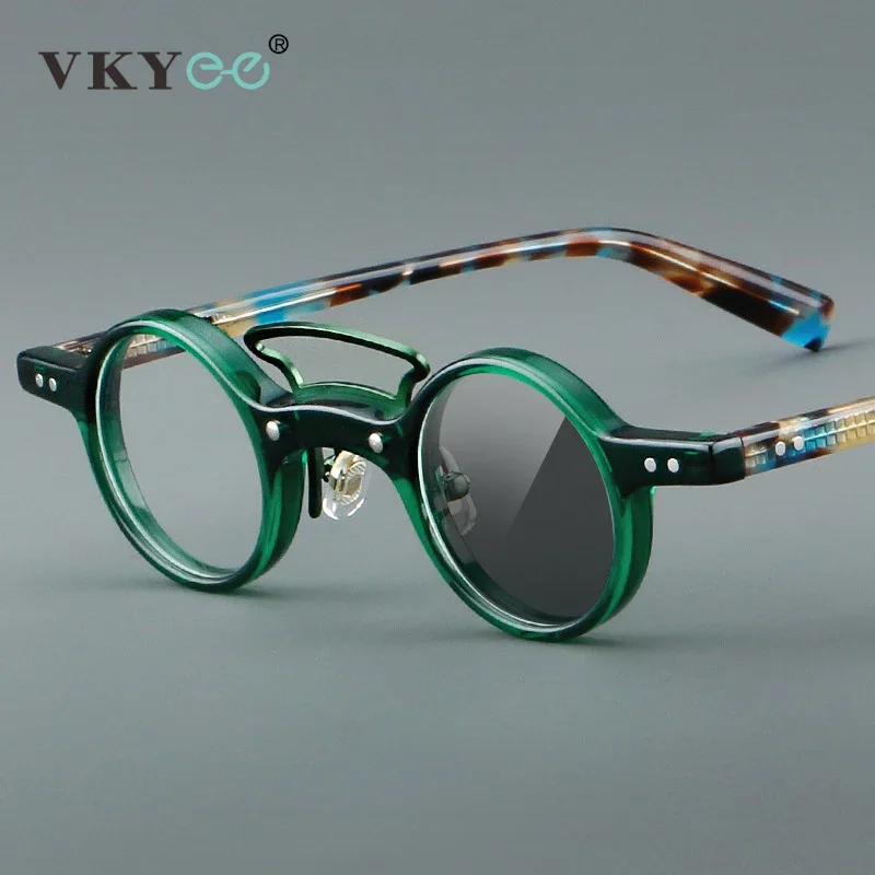 

Guvina New Geometric Round Small Frames Personalized Designs Anti-Blue Light Glasses Customizable Prescription Photochromic
