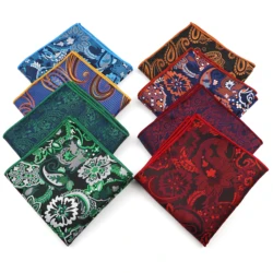 Neue Mode Vintage Paisley Mens Hanky Tasche Squared Taschentuch 23cm Breite Für Geschäfts Hochzeit Smoking Anzug Zubehör