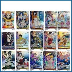 Anime One Piece DIY ACG Nami Hyuga Hinata Fubuki Power Mai Shiranui Boys Play Toys Christmas Birthday Gift Collectible Card