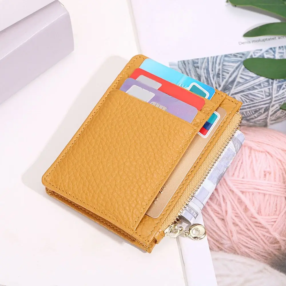 Ultradunne cowboy korte portemonnee met grote capaciteit Multifunctionele luxe koeienhuid kaarthouder Eenvoudige broekzak portemonnee Heren Dames