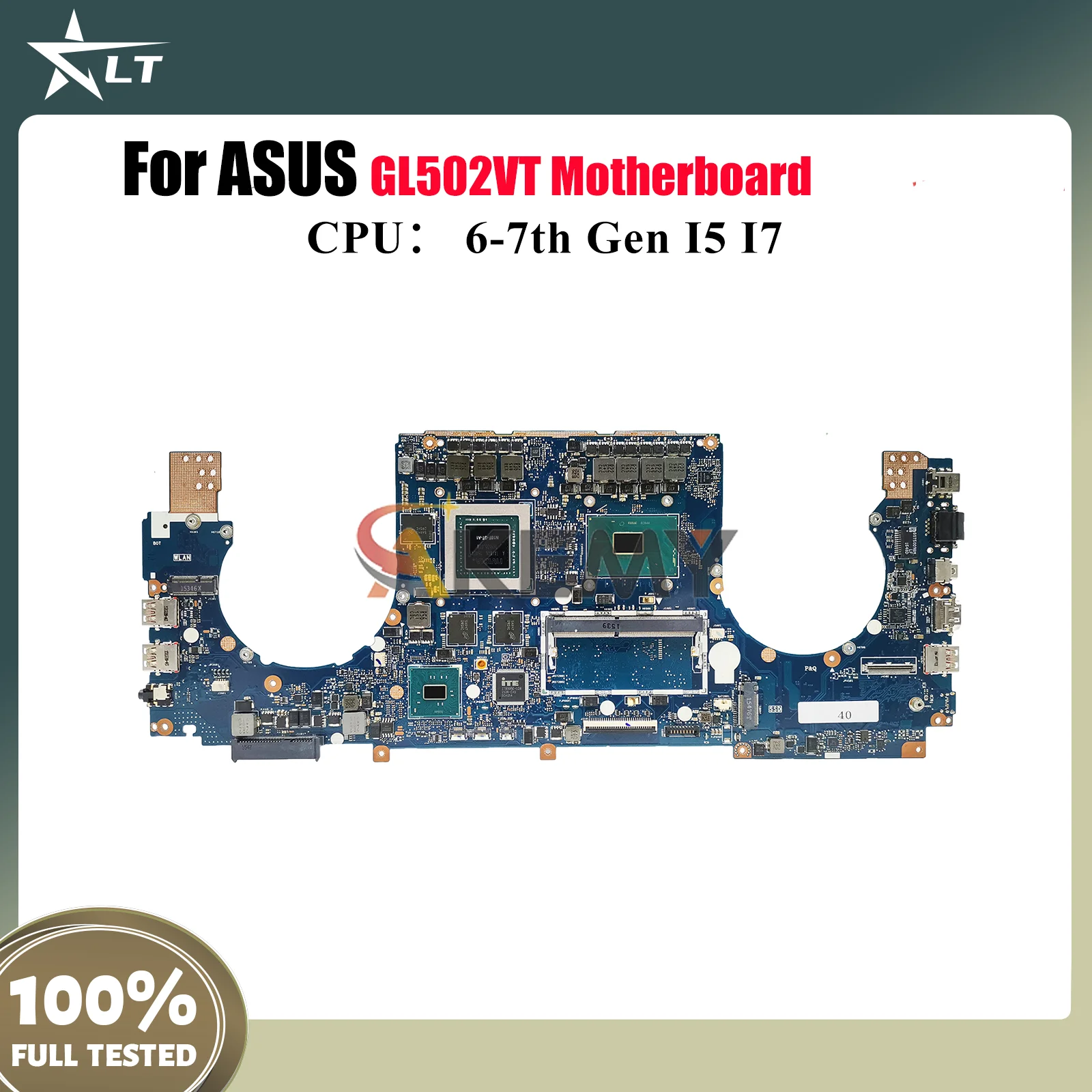 

Материнская плата для ноутбука GL502VT для ASUS ROG Strix GL502VMK GL502V GL502VM, материнская плата для ноутбука с процессором I5 I7, 100% тестирование, ОК, быстрая доставка