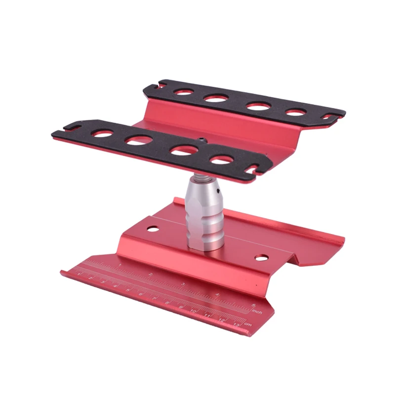 Heightening Work Stand Assembly Platform 360 Degree Rotate Repair Station for RC 1/8 1/10 Traxxas TRX-4 SCX10 Tamiya HSP Silver