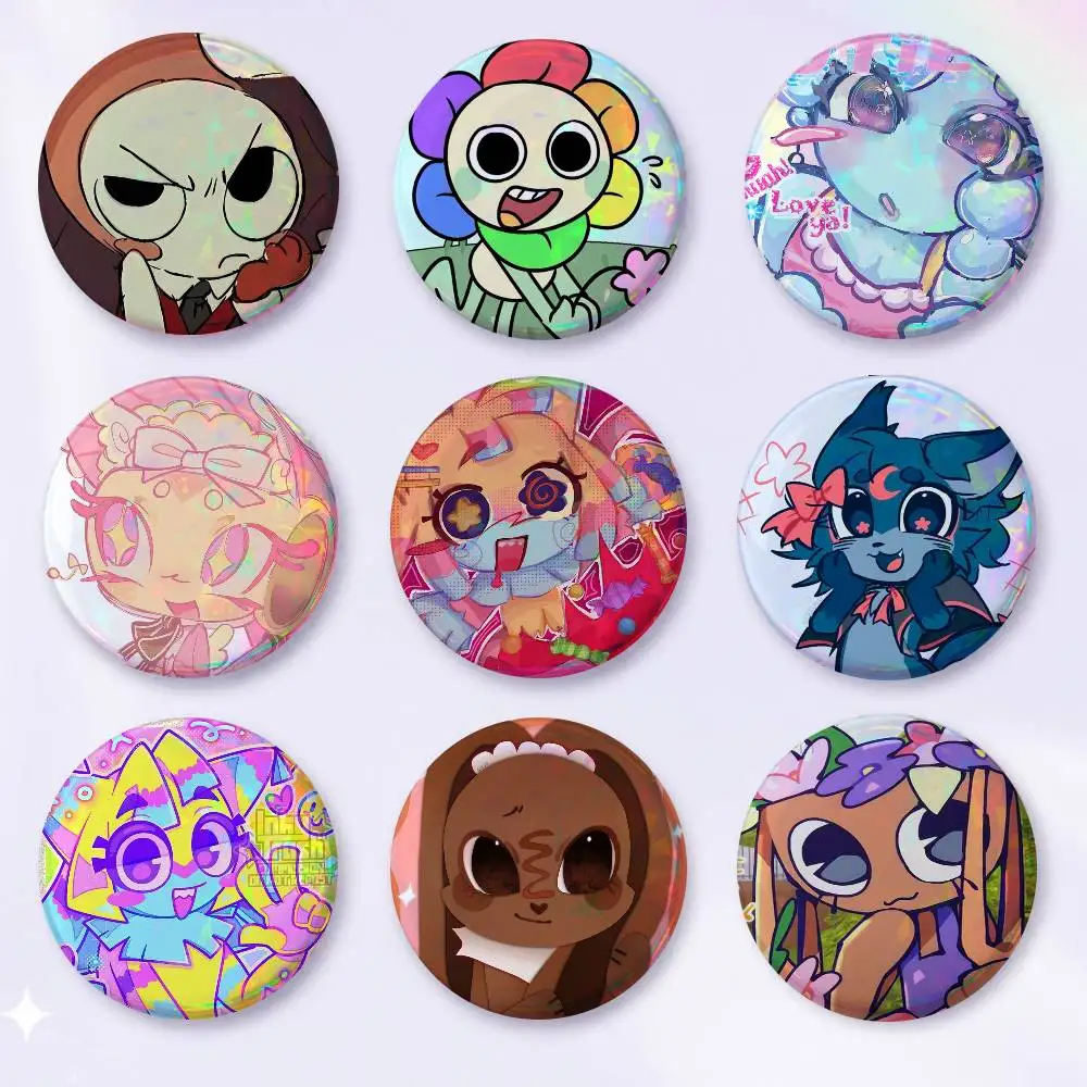 A-D-Dandys-S W-World-ES Art Badges Button Round Creative Pin Brooch Badge Bag Decor Accessories Fans Collect Friends Gifts