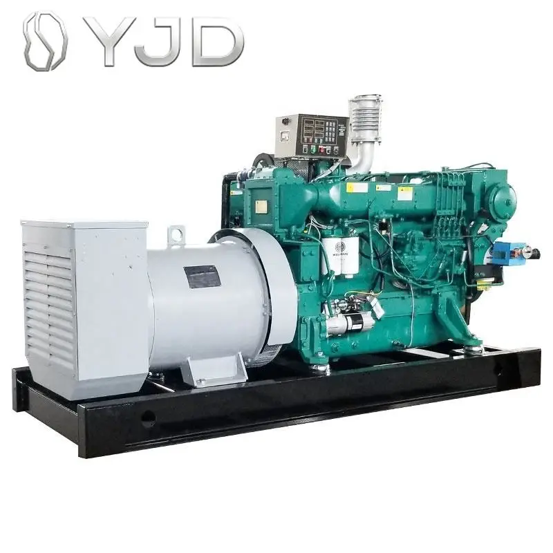 DYJD Open Type 3 Phase 50kw 150kw 250kw 350kva 400k Weichai Marine diesel Generator Price List for Boats