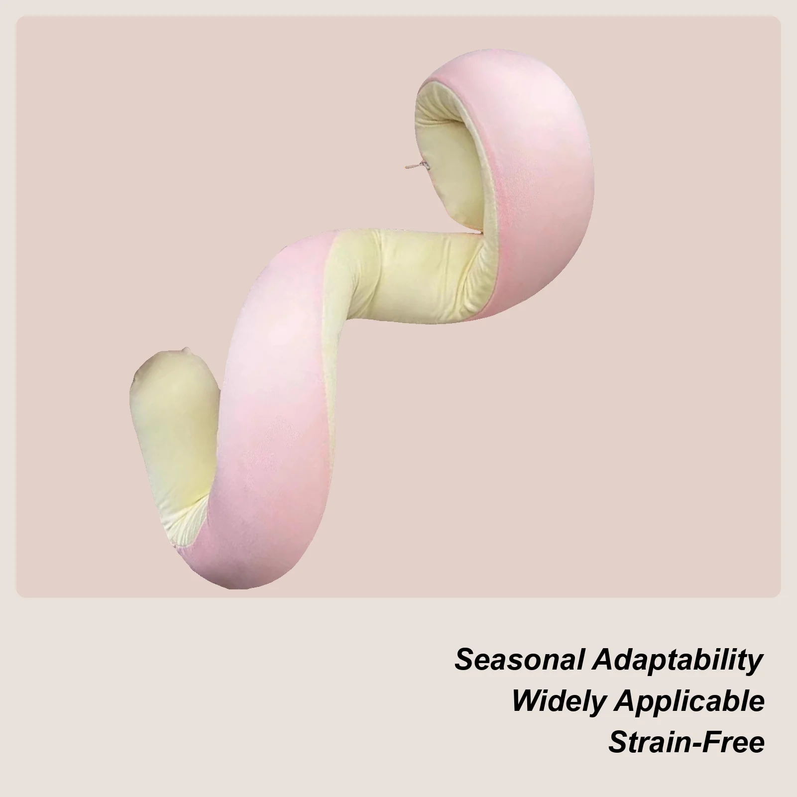 Memory Foam Travel Pillow Flexible Spiral Wrap Scarf Washable Traveling Pillow For Home Office Car Rides Airplane Road Trip