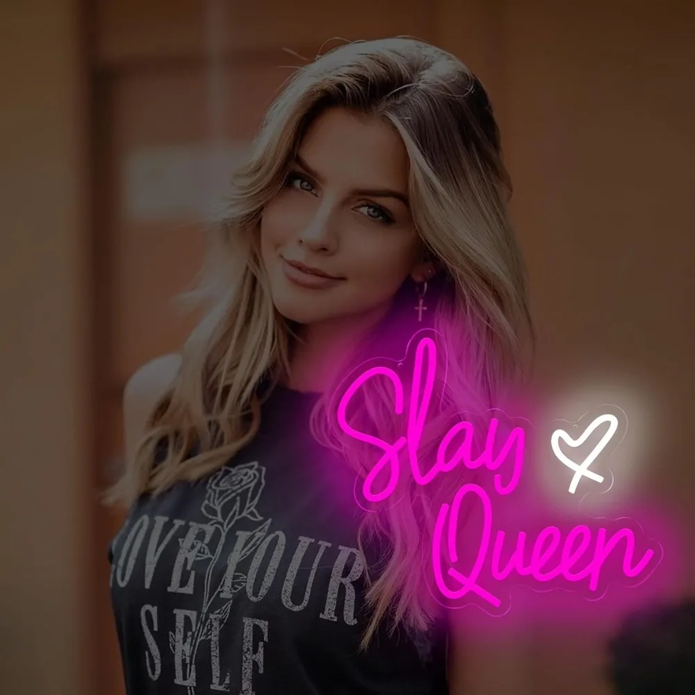 Рисунок 2 - Slay Queen Неоновая вывеска Розовые